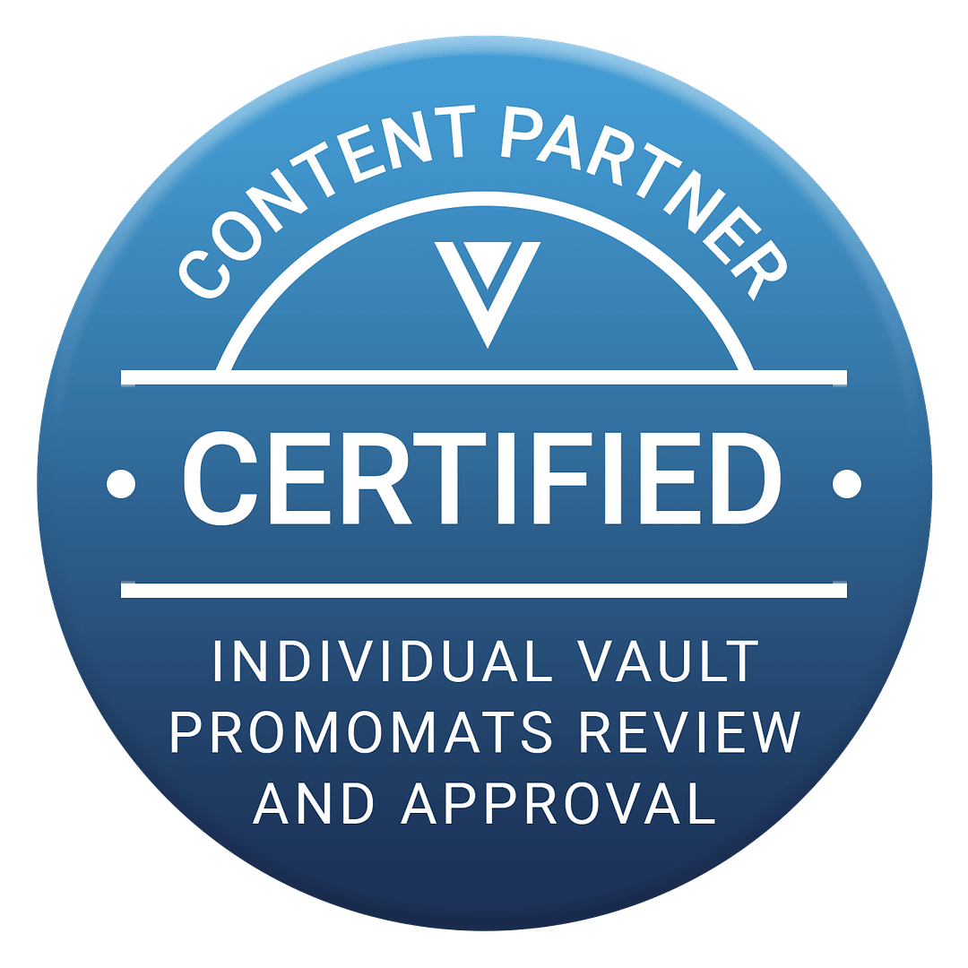 Certified Veeva Content Partner - PromoMats Review and Approval badge