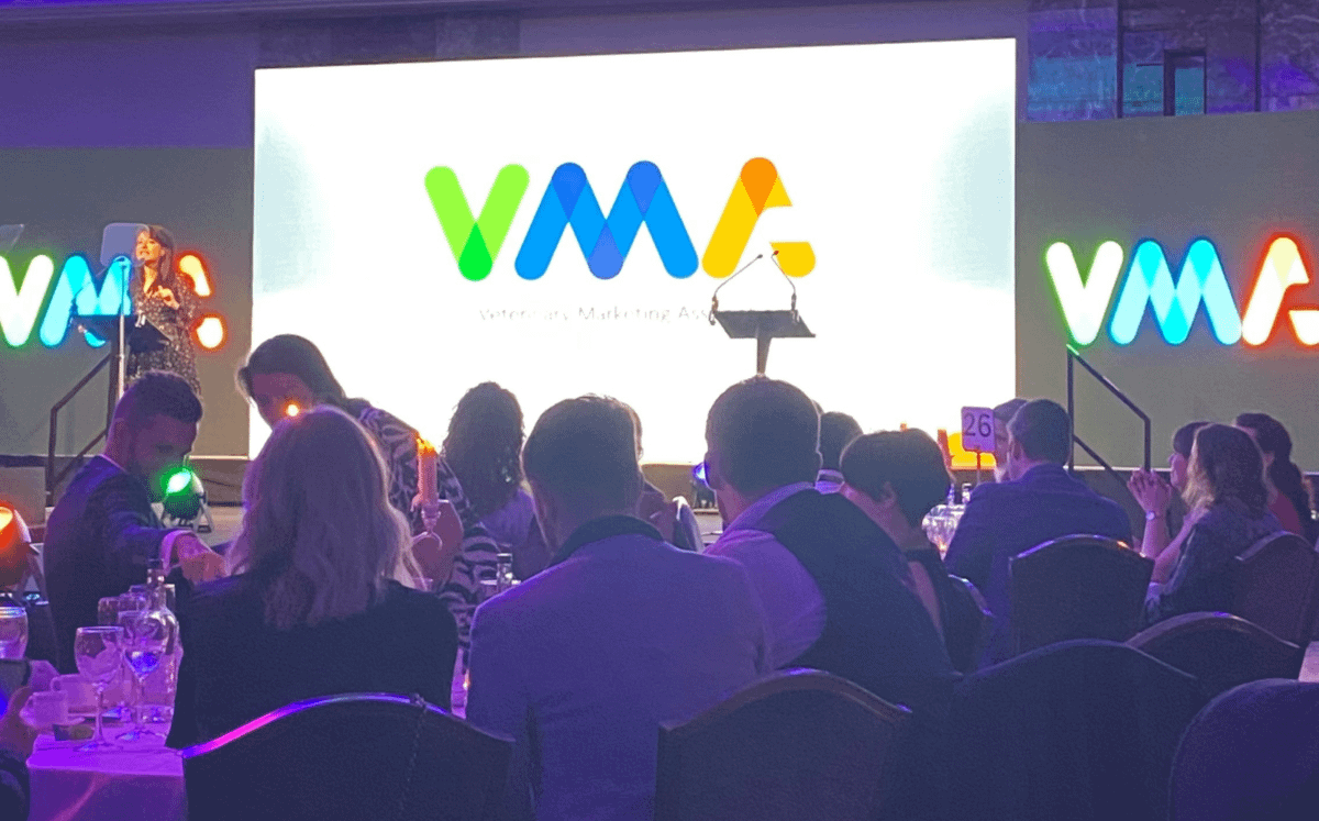 The veterinary marketing awards 2023 stage
