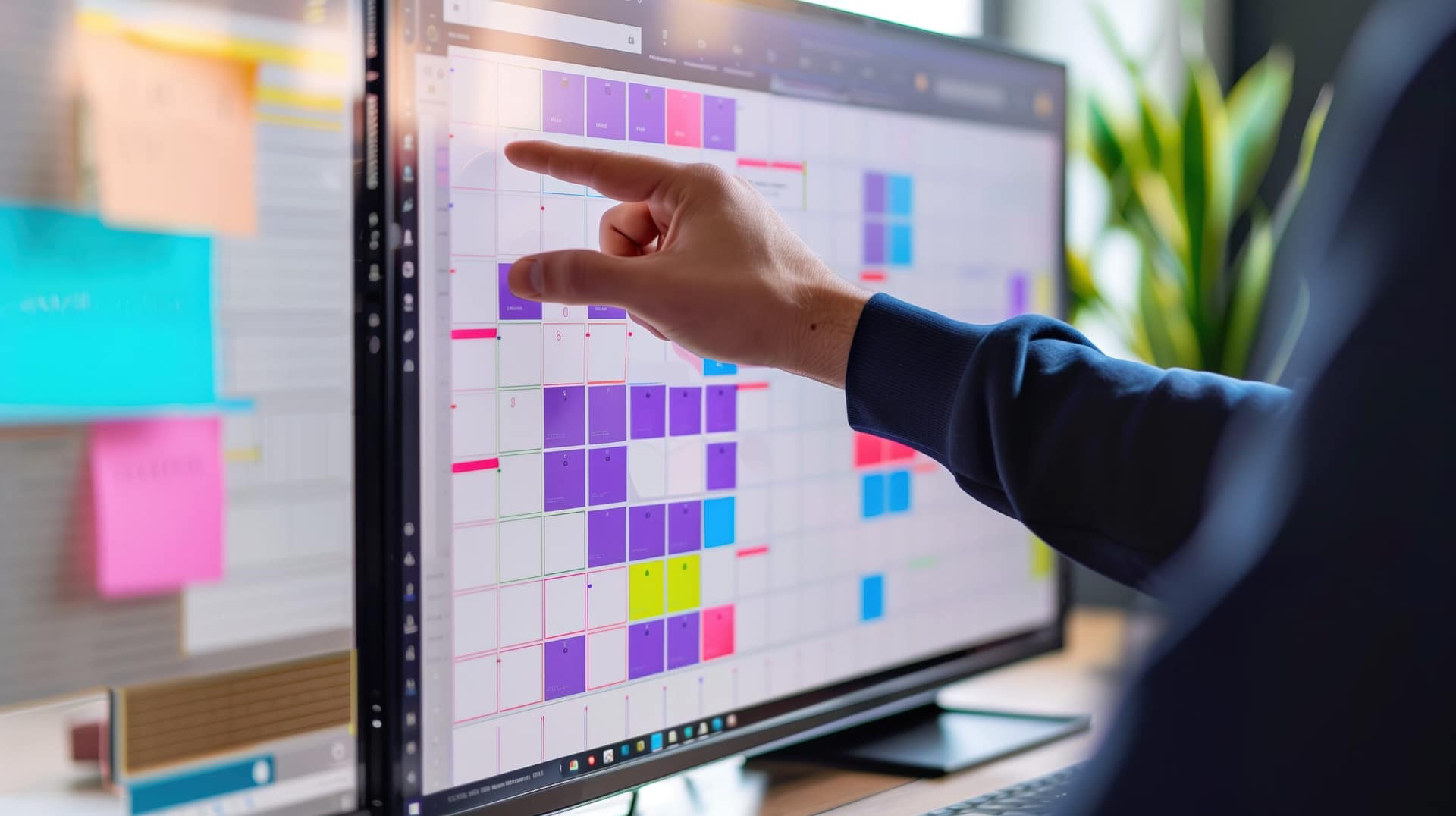 scheduling posts using a content calendar