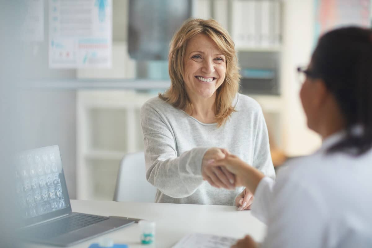 Female patient visiting her doctor