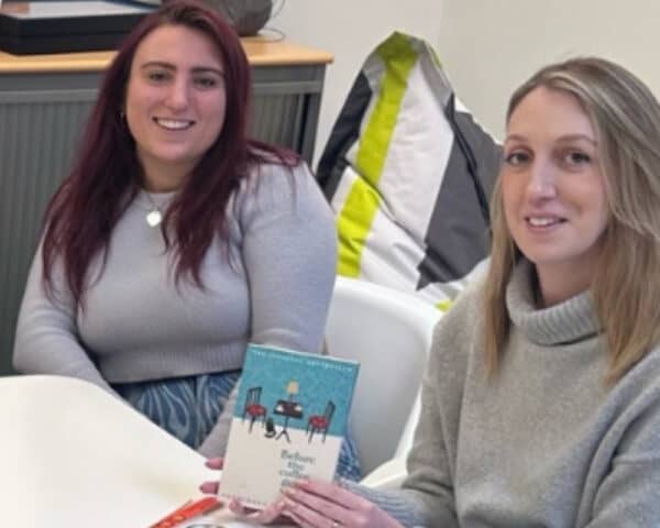 Rebecca and Ellie at the IGNIFI book club